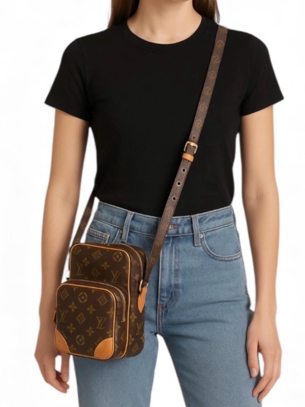 LOUIS VUITTON Amazone LV Monogram Brown Crossbody Bag